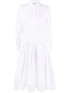 ALEXANDER MCQUEEN KNITTED INSERT SHIRT DRESS