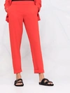 P.A.R.O.S.H RED CROP TAILORED PANTS