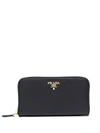 PRADA PRADA LOGO-PLAQUE CONTINENTAL WALLET