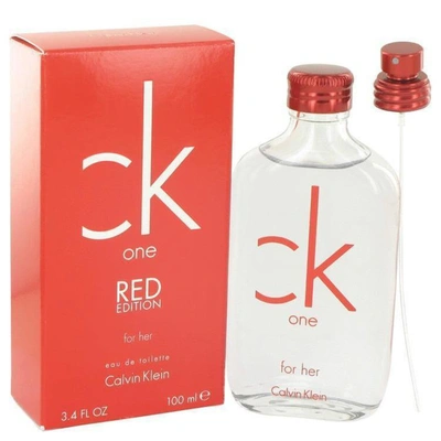 Calvin Klein Ck One Red By  Eau De Toilette Spray 3.4 oz