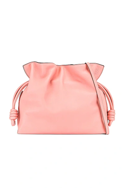 Loewe Flamenco Clutch Bag In Peach Bloom