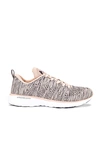 Apl Athletic Propulsion Labs Techloom Pro Knit Running Shoe In Rose Dust  Navy & Melange