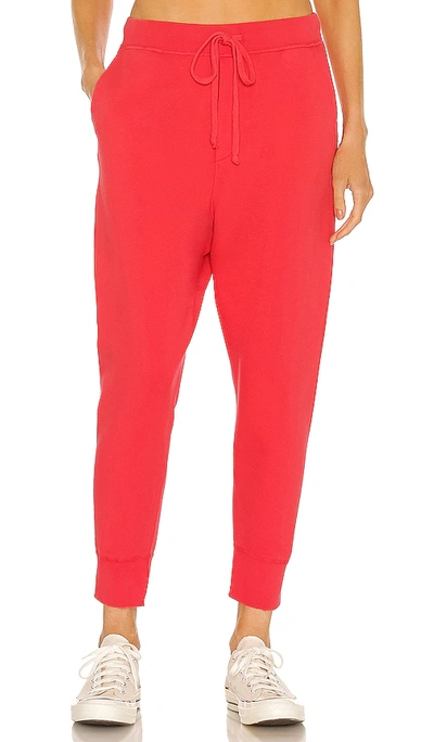 Nili Lotan Nolan Jogger Trousers In Sunfaded Red