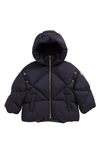 Moncler Kids' Gulsen Water Resistant Convertible Down Puffer Jacket In Dark Blue