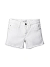 Dl Premium Denim Kids' Little Girl's & Girl's Lucy Solid Cut-off Shorts In White