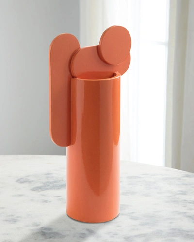 Claudia Carpenito Orange Bubble Vase