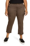 Wit & Wisdom 'ab'solution Roll Cuff Stretch Utility Pants In Mushroom