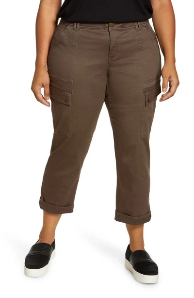 Wit & Wisdom 'ab'solution Roll Cuff Stretch Utility Pants In Lok-laurel Oak