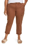 Wit & Wisdom 'ab'solution Roll Cuff Stretch Utility Pants In Raw Umber