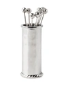 Juliska Graham 9-piece Stainless Steel Cocktail Picks & Holder Set