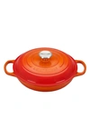 Le Creuset Signature 2.25-quart Enameled Cast Iron Braiser In Flame