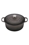 LE CREUSET LE CREUSET SIGNATURE 7 1/4-QUART ROUND ENAMEL CAST IRON DUTCH OVEN,LS2501-2859