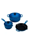 Le Creuset 5-piece Signature Enameled Cast Iron Cookware Set In Marseille