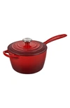 LE CREUSET LE CREUSET SIGNATURE 2.25-QUART ENAMELED CAST IRON SAUCEPAN,LS2518-1867SS