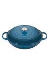 Le Creuset Signature 3.5-quart Enameled Cast Iron Braiser In Deep Teal