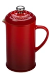 Le Creuset Cerise Stoneware Cafetiere