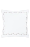 Matouk Daphne Floral Embroidered Euro Sham In Dune