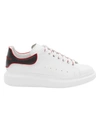 Alexander Mcqueen Oversized Leather Platform Sneakers In White Black Lust Red