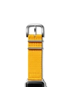 Shinola Men's 24mm Nylon Strap For Apple Watch In Yellow
