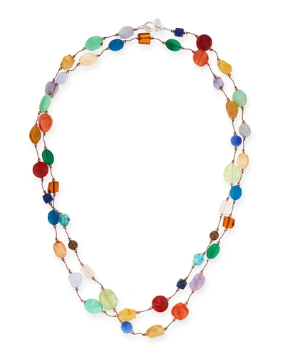 Margo Morrison Carnival Multi-stone Long Necklace, 53"l