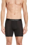 Calvin Klein Ultrasoft Stretch Modal Boxer Briefs In Black/ White