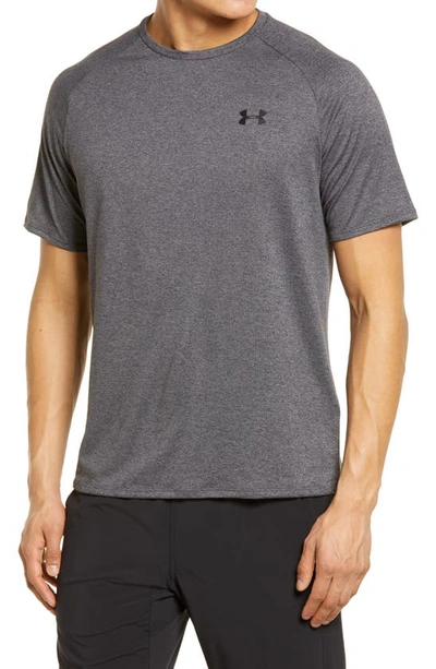 Under Armour Ua Tech(tm) T-shirt In Carbon Heather / Black