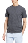 Theory Clean Stripe T-shirt In Basalt/ Plush