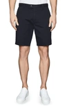 Reiss Wicket Stretch Cotton Chino Shorts In Navy