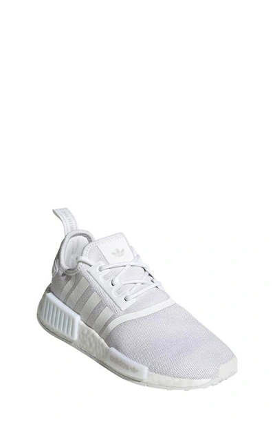 Adidas Originals Kids' Nmd R1 Refined Sneaker In White/ White
