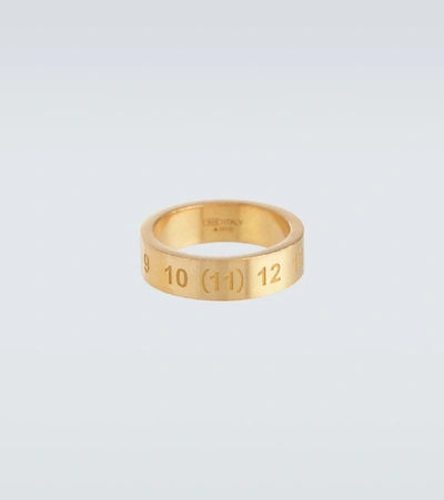 Maison Margiela Numbers Ring Thick Gold Mens