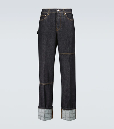Jw Anderson Loose Fit Stretch Denim Jeans In Blue