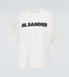 Jil Sander Logo T-shirt By . The Brand Presents A Minimalist Style That Is Appreciated Wor In White