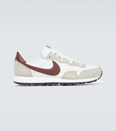 Nike Mens Stone Bronze Eclipse Sum Air Pegasus 83 Low-top Suede And Woven Trainers 6 In Stone/bronze Eclipse