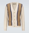 GUCCI GG PERFORATED COTTON CARDIGAN,P00583883