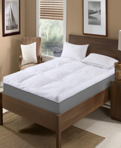 St. James Home 5" Feather Bed With Cotton Cover Cal King In White