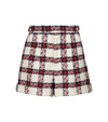 GUCCI CHECKED TWEED SHORTS,P00584067