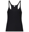 Totême Toteme Organic Cotton Rib Tank Top In Black