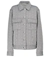 Givenchy Monogram Denim Jacket In Black