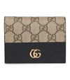 Gucci Marmont Gg Supreme Wallet In Pink