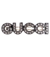 GUCCI LOGO CRYSTAL-EMBELLISHED HAIR CLIP,P00585352