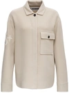 JIL SANDER BEIGE WOOL JACKET WITH LOGO