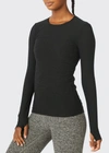 Beyond Yoga Classic Crew Pullover In Black