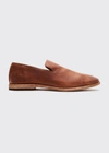 Frye Men's Chris Venetian Vintage Leather Loafers In Tan