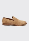 Frye Men's Chris Venetian Suede Slip-on Loafers In Ash
