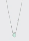 BOUCHERON SERPENT BOHEME EXTRA SMALL AQUAPRASE NECKLACE IN WHITE GOLD,PROD166230125