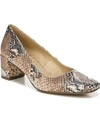 Naturalizer Karina Pumps Women's Shoes In Tan Metallic Snake Leather