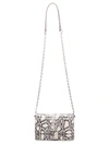 GIVENCHY SMALL 4G PYTHON-EFFECT LEATHER CHAIN BAG,400014148015