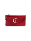 Christian Louboutin Loubi54 Psychic Patent Leather Clutch-on-strap In Red