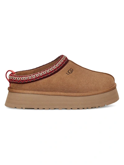 Ugg 40mm Tazz Shearling Platform Loafers In Brown