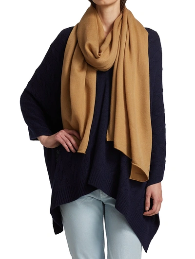 Polo Ralph Lauren Cashmere Scarf In Light Camel